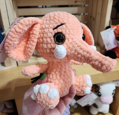 Elephant Stuffy - Crocheted - image2